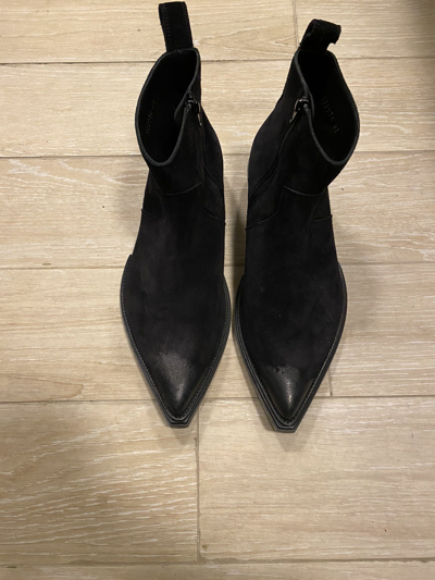 Pre-owned Balenciaga Santiag Boots In Black