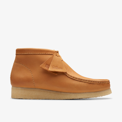 Shop Clarks Wallabee Boot In Brown