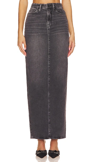 Shop Good American Tube Maxi Skirt In Black