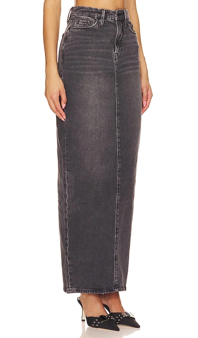 Shop Good American Tube Maxi Skirt In Black