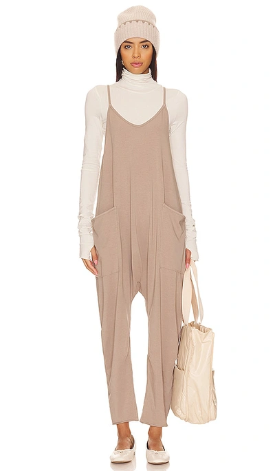 Shop Free People X Fp Movement Hot Shot Onsie In Taupe
