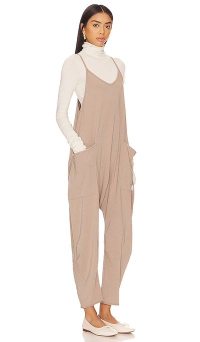Shop Free People X Fp Movement Hot Shot Onsie In Taupe