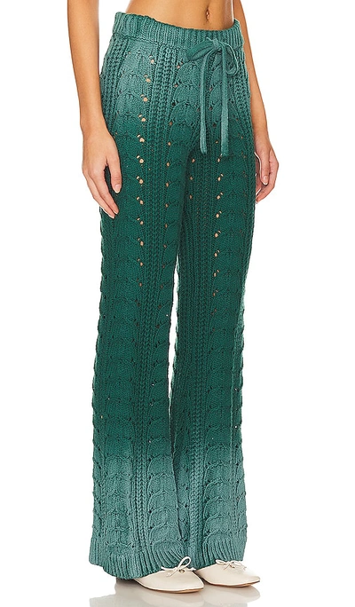 Shop Lovers & Friends Jelissa Ombre Knit Pant In Dark Green