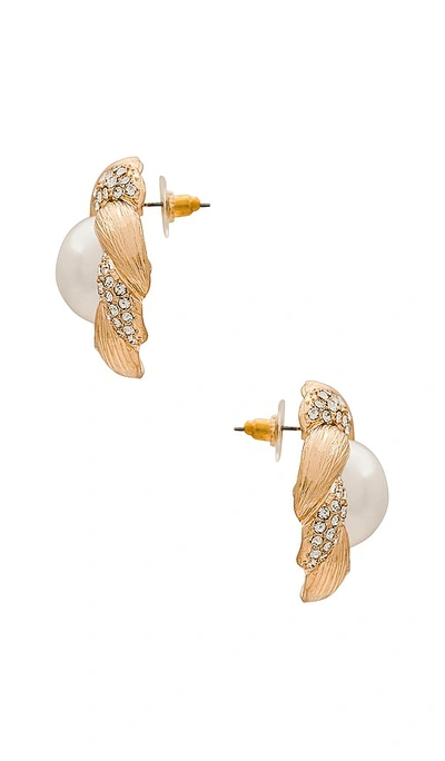 Shop 8 Other Reasons Pearl Stud Combo Earring In Pearl & Gold