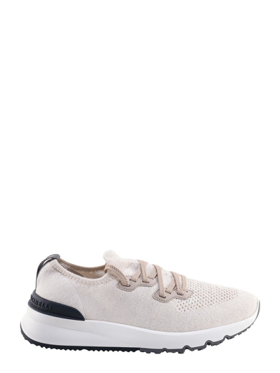 Shop Brunello Cucinelli Sneakers In Beige