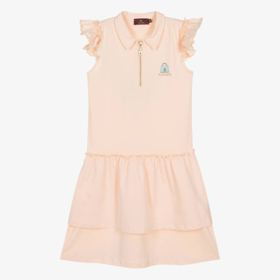 Shop Aigner Teen Girls Pink Cotton Polo Dress