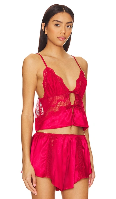 Shop Kat The Label Lucille Camisole In Red