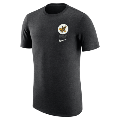 Shop Nike Iowa  Men's College Crew-neck T-shirt In Black