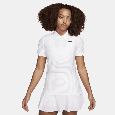 Shop Nike Women's Victory Dri-fit Short-sleeve Golf Polo In White