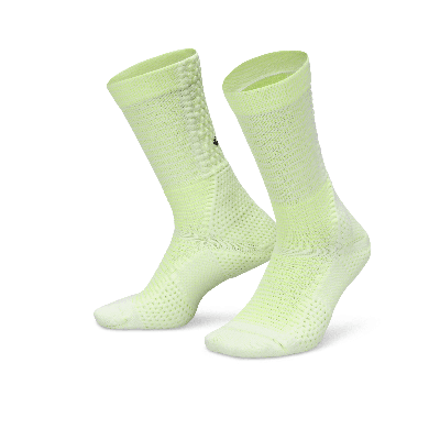 Shop Nike Unisex Unicorn Dri-fit Adv Cushioned Crew Socks (1 Pair) In White