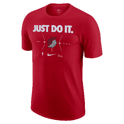 Nike Portland Trail Blazers Essential  Men's Nba T-shirt In Red