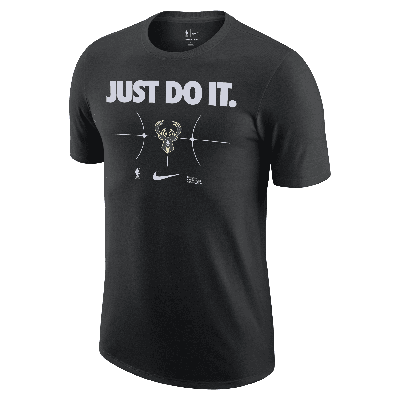 Shop Nike Milwaukee Bucks Essential  Men's Nba T-shirt In Black