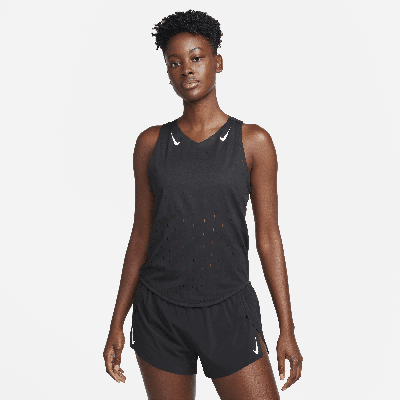 Shop Nike Women's Aeroswift Dri-fit Adv Running Singlet In Black