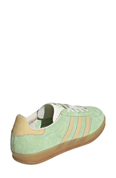 Shop Adidas Originals Gazelle Indoor Sneaker In Green Spark/ Almost Yellow