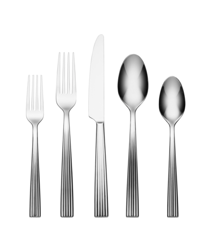 Oneida Kennedy 20 Piece Everyday Flatware Set, Service For 4 In Metallic And Stainless