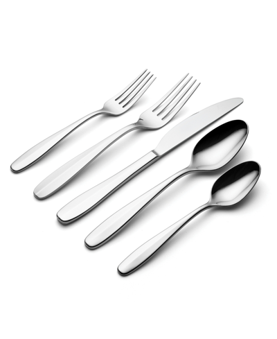 Shop Oneida Oakwood 20 Piece Everyday Flatware Set, Service For 4 In Metallic And Stainless