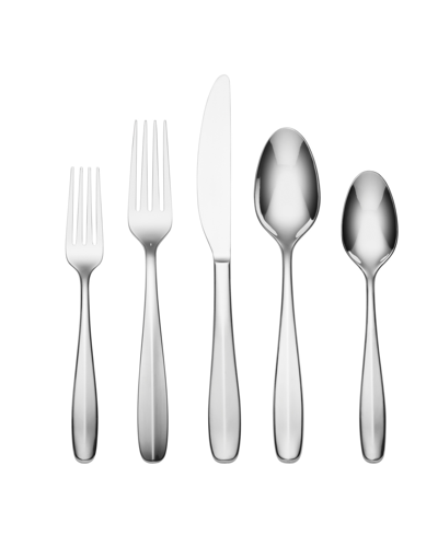 Shop Oneida Oakwood 20 Piece Everyday Flatware Set, Service For 4 In Metallic And Stainless