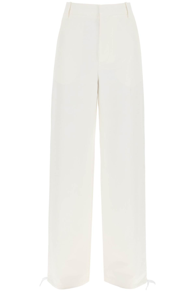 Shop Marni Technical Linen Utility Pants In White