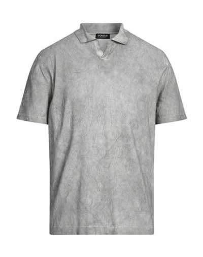 Dondup Man Sweater Grey Size 40 Cotton In Grey