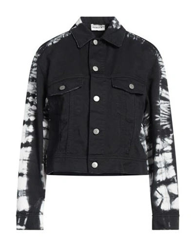 P.a.r.o.s.h P. A.r. O.s. H. Woman Denim Outerwear Black Size L Cotton In Black