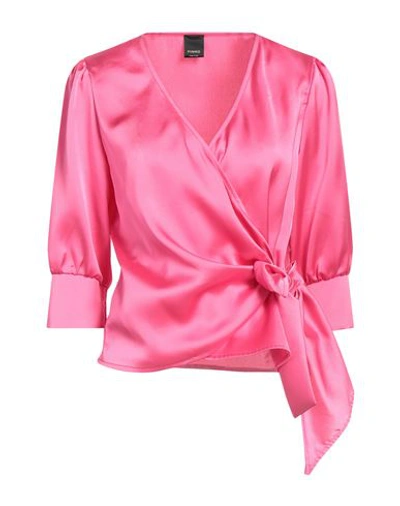 Pinko Woman Top Fuchsia Size 6 Polyester, Elastane In Pink