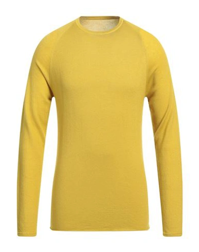 Shop Majestic Filatures Man Sweater Mustard Size M Cashmere In Yellow