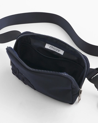 Shop Chico's Soutache Belt Bag In Navy Blue |  In Classic Navy