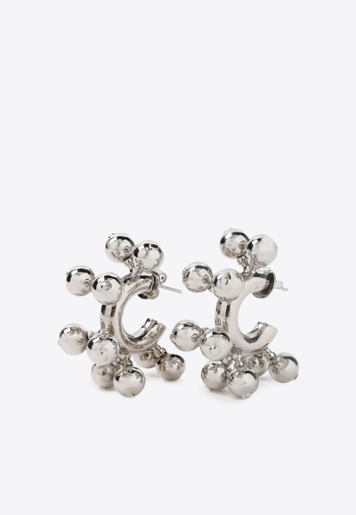 Shop Hugo Kreit Big Bang Hoop Earrings In Silver