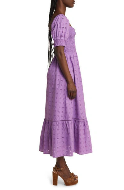 Shop Lost + Wander La Luna Puff Sleeve Dress In Lavender