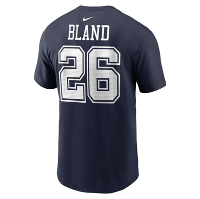 Shop Nike Daron Bland Navy Dallas Cowboys Player Name & Number T-shirt