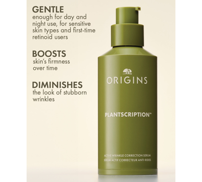 Shop Origins Plantscription Active Wrinkle Correction Serum, 1.6 Oz. In No Color