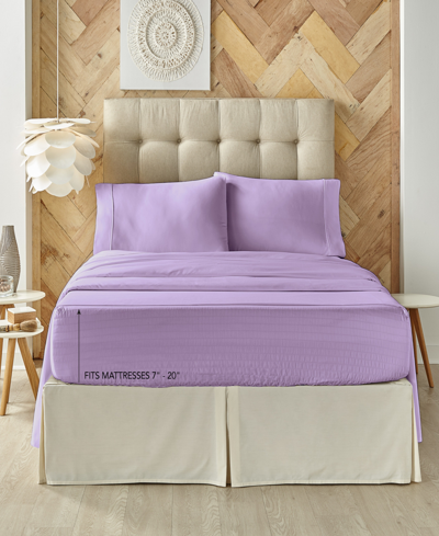 J Queen New York Royal Fit 300 Thread Count 100% Cotton 4-pc. Sheet Set, California King In White