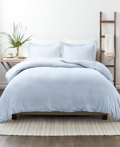 Ienjoy Home Double Brushed Solid Duvet Cover Set, Twin/twin Xl In Light Blue