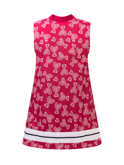 Shop Palm Angels Paisley Dress In Fuchsia Of