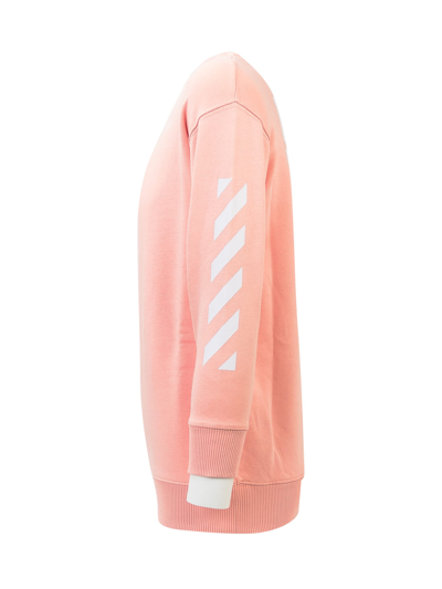 Shop Off-white Classic Arrow Dress In Pink White