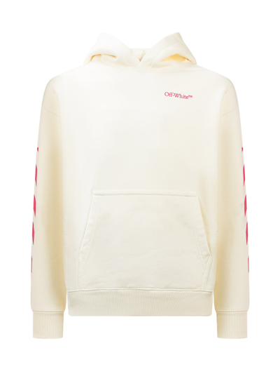 Shop Off-white Classic Arrow Hoodie In Off White