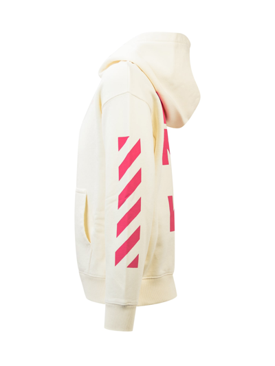 Shop Off-white Classic Arrow Hoodie In Off White