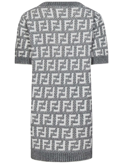 Shop Fendi Dress In Grey