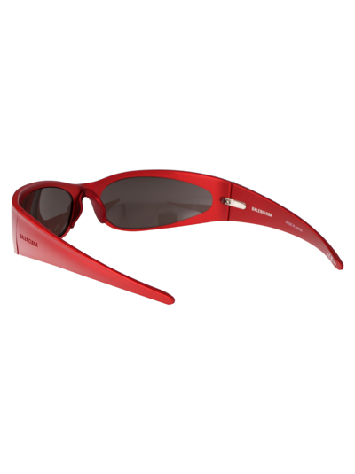 Shop Balenciaga Bb0290s Sunglasses In 005 Red Red Grey