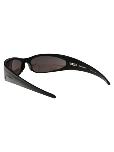 Shop Balenciaga Bb0290s Sunglasses In 001 Black Black Grey