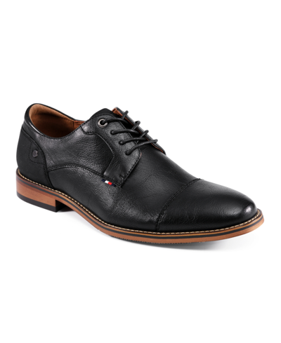Shop Tommy Hilfiger Men's Barmi Cap Toe Lace Up Oxford Shoes In Black