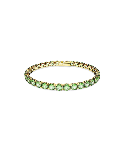 Swarovski Matrix Tennis Bracelet In Green