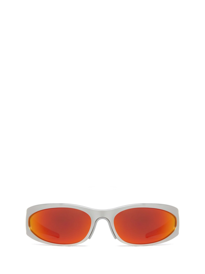 Shop Balenciaga Bb0290s Silver Sunglasses