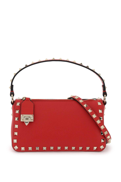 Shop Valentino Rockstud Small Bag In Red