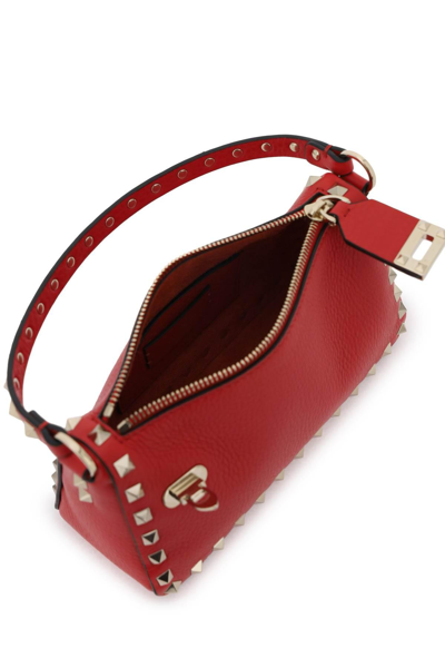 Shop Valentino Rockstud Small Bag In Red