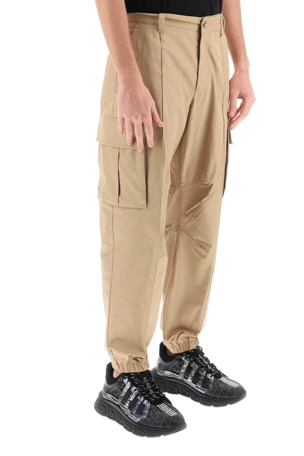 Versace Beige Medusa Trousers