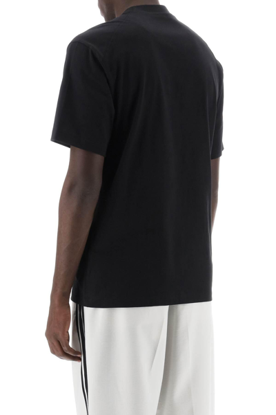Shop Y-3 T-shirt With Gradient Logo Print In Black