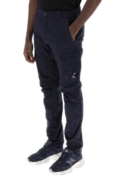 Shop C.p. Company Cargo Pants In Blue