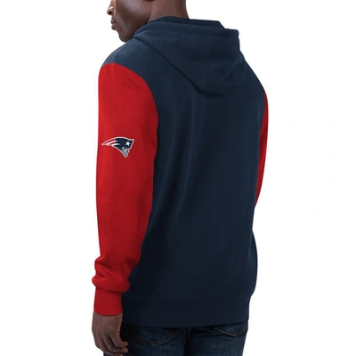 Shop G-iii Sports By Carl Banks Navy/red New England Patriots T-shirt & Full-zip Hoodie Combo Set