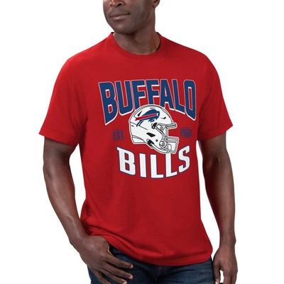 Shop G-iii Sports By Carl Banks Royal/red Buffalo Bills T-shirt & Full-zip Hoodie Combo Set